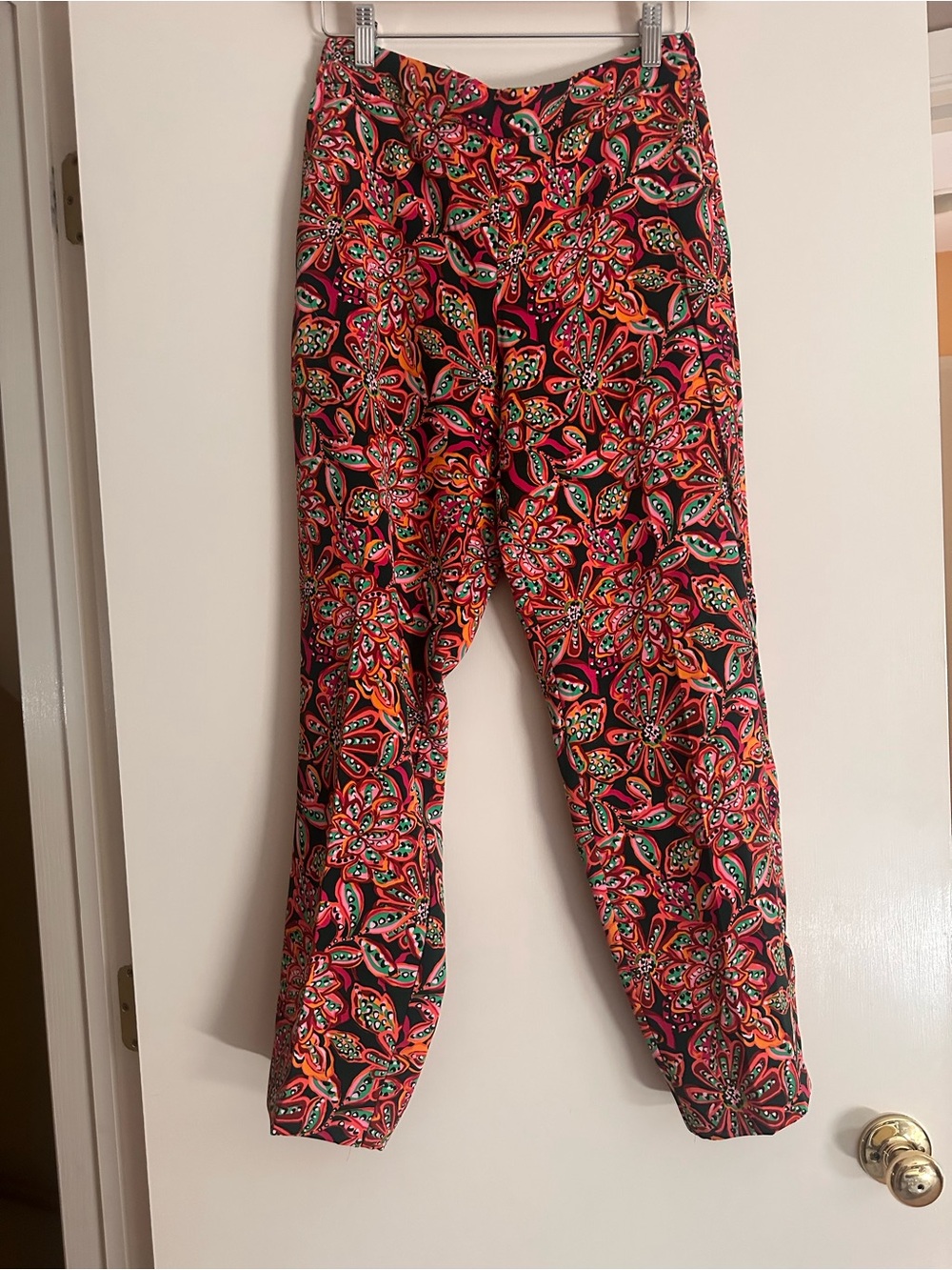 Printed Pants - Multicolor Floral